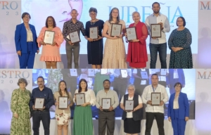 Las primeras reacciones de nuestros maestros al recibir el Premio Eugenio María de Hostos y el Premio Salomé Ureña