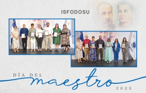 ISFODOSU entrega premio al compromiso con la excelencia docente y la investigación a sus profesores